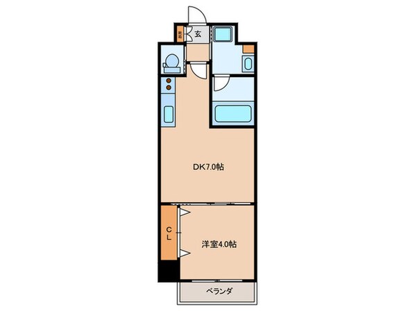 大阪天満宮プライマリーワンの物件間取画像